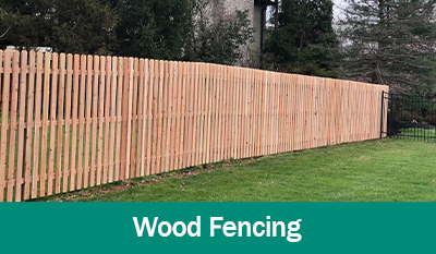Wood fencing